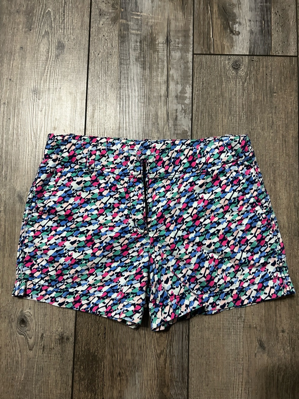 Vineyard Vines Whale Print Shorts - Blue, Pink, Teal, White